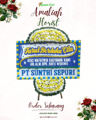 Papan Bunga Duka di Rawalo